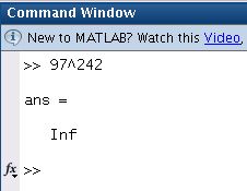 96^242 in Matlab